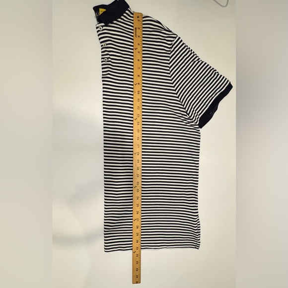 Polo Ralph Lauren Classic Fit Soft Cotton Polo Shirt XXL Navy/White Striped EUC - Picture 13 of 13
